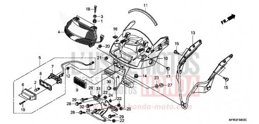 FEU ARRIERE VT1300CXAA de 2010